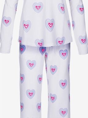 PJ Salvage Set 'Peace & Love Within' Pajamas in White - 2 Pieces - Size Large